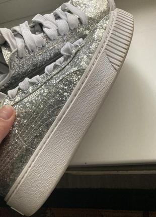 Кроссовки puma basket silver3 фото