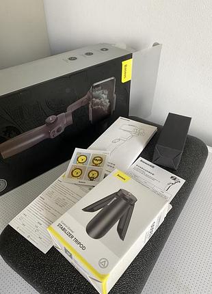 Стедикам baseus стабилизатор для телефона и экшн-камеры + в подарок stabilizer tripod
