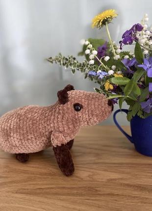 Вязаная игрушка капибара ❤️