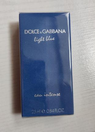 Dolce & gabbana light blue eau intense парфумована вода для жінок 25 ml1 фото