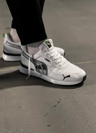 Puma st runner white кроссовки5 фото