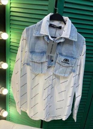 💔💔💔стильная рубашка balenciaga