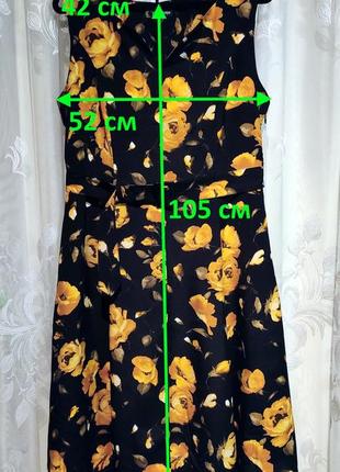 Плаття (сукня)жіноче, kaleidoscope,пояс, квітковий принт, р.16, стани нового3 фото