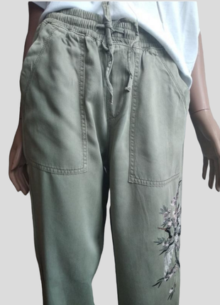 Женские брюки на лето с вышивкой размер м3 фото