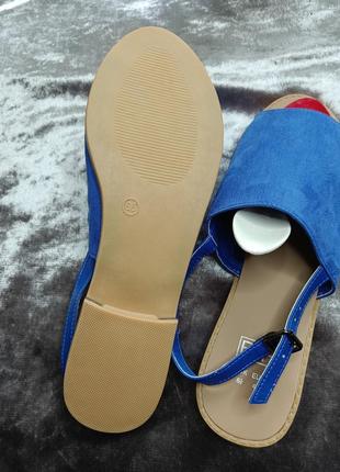 Женские босоножки. синие босоножки. сандали . летняя обувь. лёгкие сандалиб жіночі босоніжки4 фото