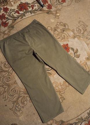 Укороченные,коттон,хаки,джинсы-капри-брюки,с вышивкой,бохо,большого размера,германия7 фото