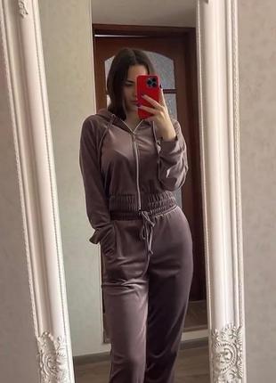 Спортивный костюм плюшевый велюр