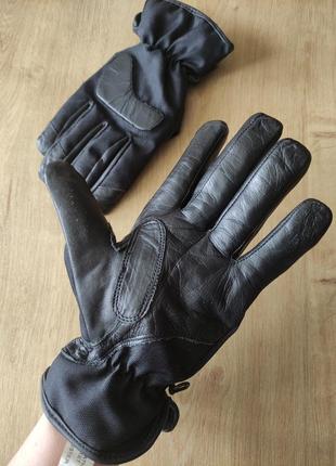 Мужские фирменные кожаные мотоперчатки , германия . размер 7 (s).