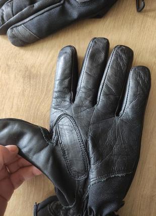 Мужские фирменные кожаные мотоперчатки , германия . размер 7 (s).