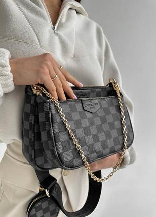 Женская сумка ouis vuitton  pochette silver