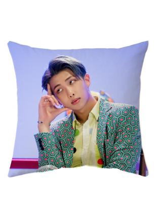 Подушка rap monster/кім намджун/bts 40*40 см2 фото