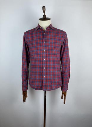 Чоловіча сорочка в клітінку gant rugger winter madras check cotton shirt