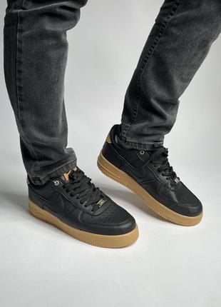 Кросівки nike air force 1 low black/brown