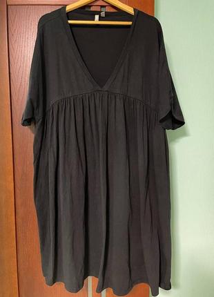 Чорна туніка/коротка сукня великого  24 розміру2 фото