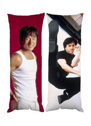 Подушка дакимакура джеки чан декоративная ростовая подушка для обнимания