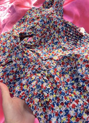 Шифонова кофтинка блуза в квітковий принт hm h&amp;m топ кофта5 фото