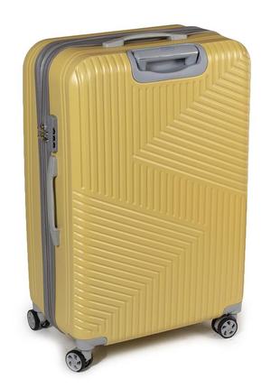 Дорожный чемодан 3 в 1 abs-пластик 802 yellow3 фото