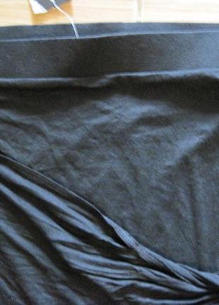 .новая суперстрейч. черная юбка "f&f" р. 50 пояс- резинка8 фото