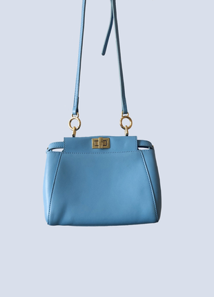 Голубая сумка fendi3 фото