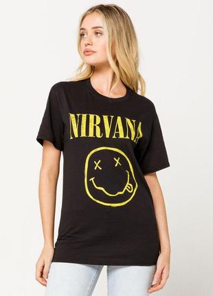Жіноча бавовняна  футболка бойфренд nirvana 2019  оригінал