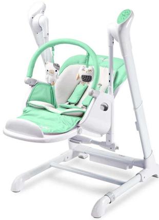 Стільчик для годування-гойдалки caretero indigo mint2 фото