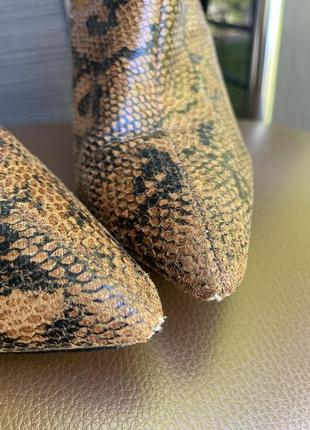 Демісезонні сапоги / чоботи 36 розмір під шкіру змії7 фото