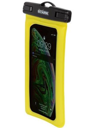 Водонепроникний чохол для телефона на шию stark жовтий2 фото