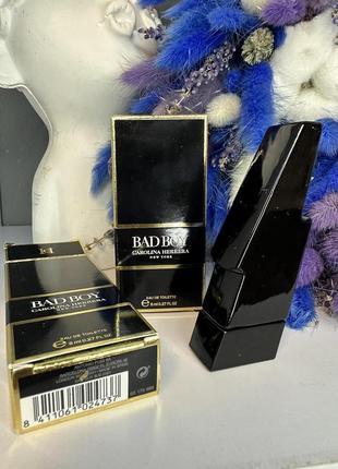Оригінал carolina herrera bad boy туалетна вода мініатюра парфум оригинал туалетная вода парфюм духи