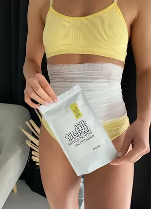 Комплекс антицеллюлитных обертываний с маслом ксимении hillary anti-cellulite bandage 10 уп6 фото