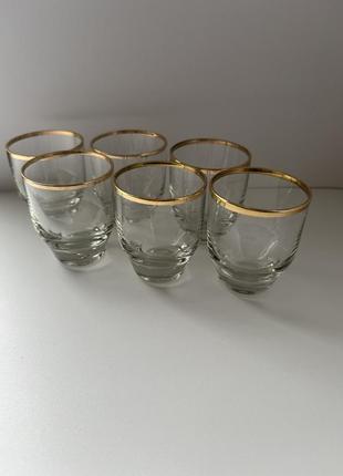 Стопки, рюмки с позолотой 4