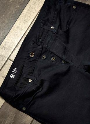 Чоловічі модні джинси g-star raw 3301 slim у чорному кольорі розмір 32/344 фото