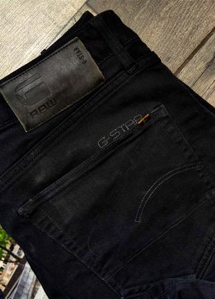 Чоловічі модні джинси g-star raw 3301 slim у чорному кольорі розмір 32/342 фото