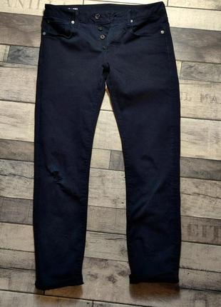 Чоловічі модні джинси g-star raw 3301 slim у чорному кольорі розмір 32/343 фото