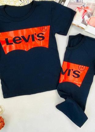 Футболка levis для девушек и парней4 фото