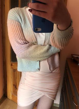 Персикова спідниця boohoo з біркою