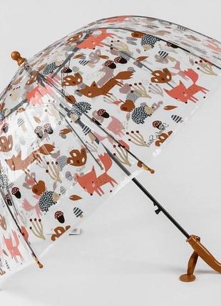 Прозора дитяча парасолька з глибоким куполом, 4 види, d-96 см3 фото