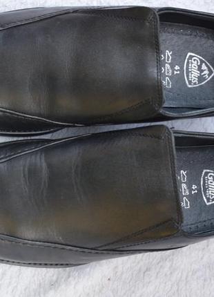 Кожаные туфли мокасины слипоны лоферы gallus р. 41 на р. 42 27,3 см3 фото