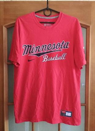Мужская футболка nike minnesota baseball бейсбол mlb (l-xl)