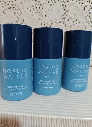 Шариковый дезодорант-антиперспирант для мужчин nordic waters орифлейм код 44379