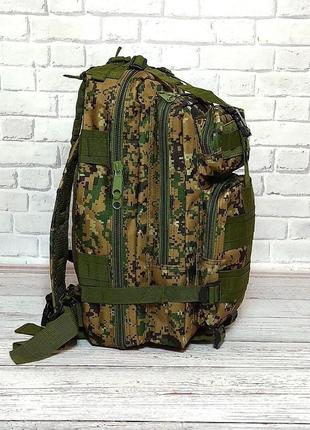 Тактичний, похідний рюкзак military. 25 l. камуфляжний, піксель, мілітарі4 фото