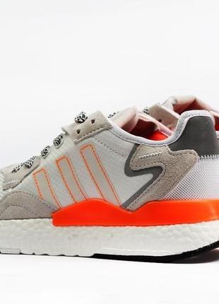 Sale! кроссовки мужские adidas nite jogger boost 3m белые10 фото