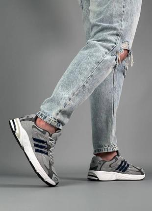 Мужские кроссовки adidas eqt adv grey navy2 фото