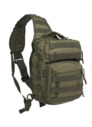 Однолямовий рюкзак one strap assault pack, 10 l, olive. mil-tec німеччина.