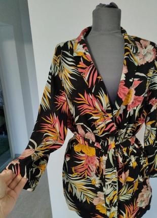 Пиджак с цветочным принтом❤️2 фото