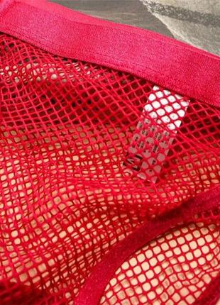 Удобные трусики в сетку, красные женские трусики слипы, размер m - l5 фото