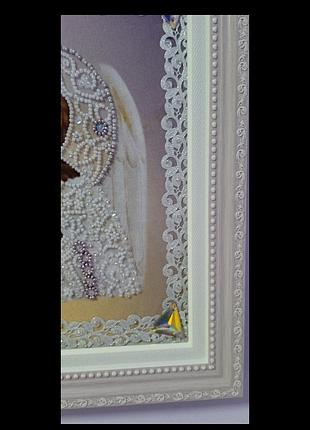 Икона ангел хранитель вышит бисером
