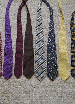 Галстуки-краватки шовкові -9 штук1 фото