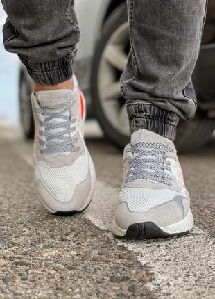 Sale! кроссовки мужские adidas nite jogger boost 3m белые8 фото