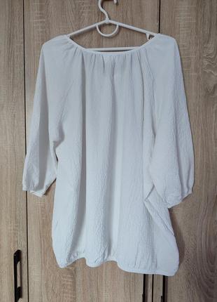 Гаренька белая блуза блузка большого размера 58-60-624 фото