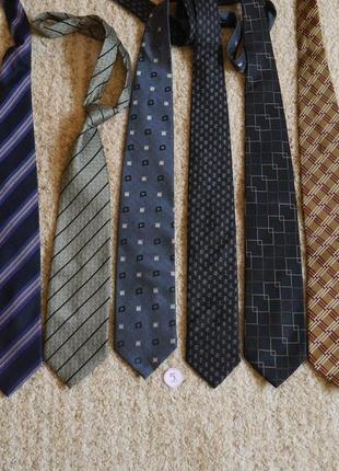 Галстуки- краватки шовкові -7 штук( № 5)1 фото